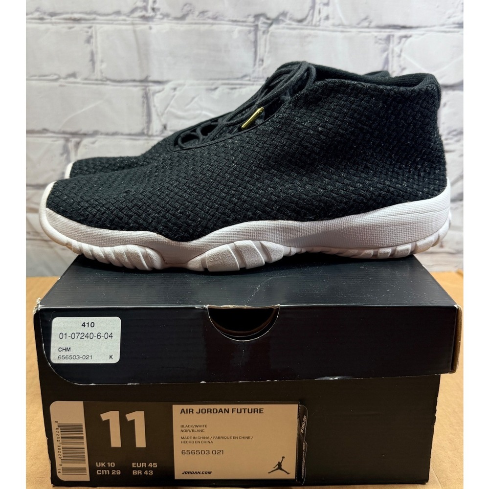 Jordan Air Jordan Future Basketball Sneakers Men 11 Black Woven Shoes 656503-021